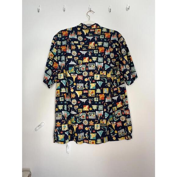 Disney Vintage Style Button Up - Sz. Men's M - Picture 2 of 5